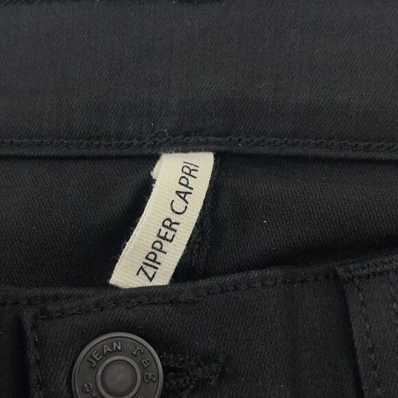 RAG & BONE‎ Jeans Women Size 26 Capri Black Dark Wash Denim Pants 28x26 Stretch - Picture 5 of 13